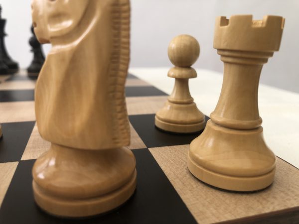 Monarch Staunton Ebonised Chess Pieces - Image 6