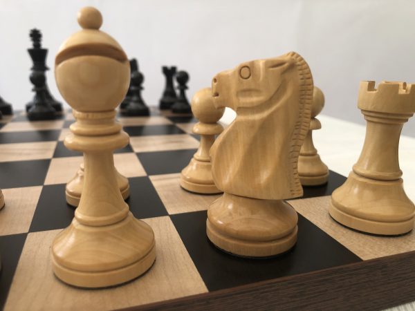 Monarch Staunton Ebonised Chess Pieces - Image 5