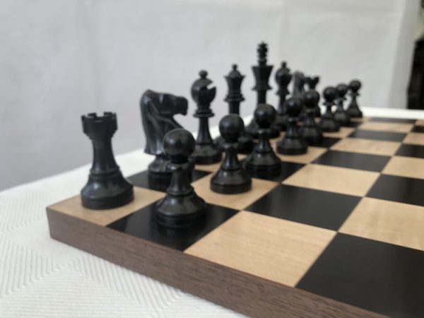 Monarch Staunton Ebonised Chess Pieces - Image 3