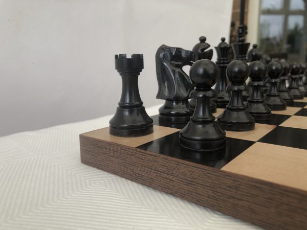 Monarch Staunton Ebonised Chess Pieces - Image 18