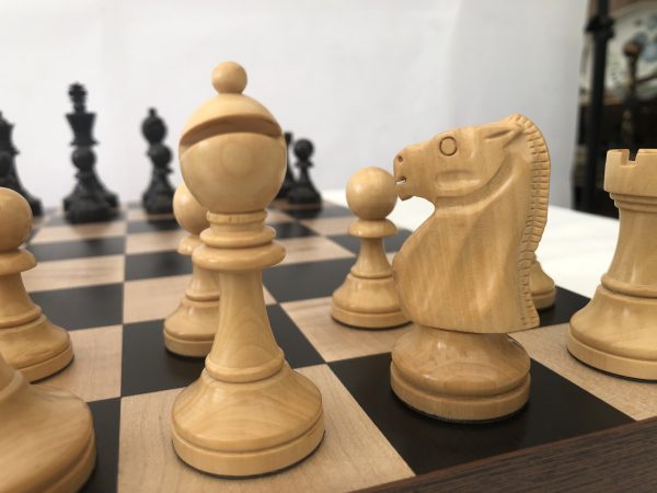 Monarch Staunton Ebonised Chess Pieces - Image 17