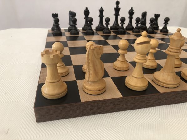 Monarch Staunton Ebonised Chess Pieces - Image 16