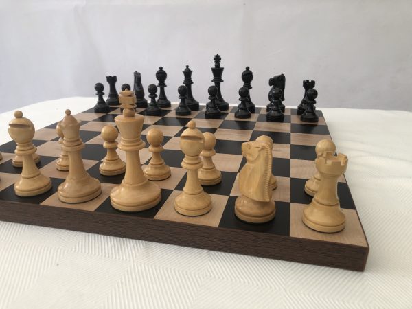 Monarch Staunton Ebonised Chess Pieces - Image 14