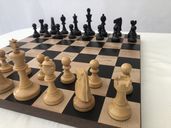 Monarch Staunton Ebonised Chess Pieces - Image 13