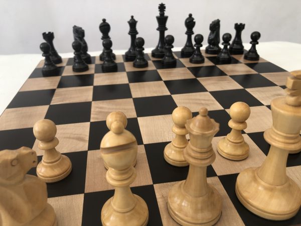 Monarch Staunton Ebonised Chess Pieces - Image 10