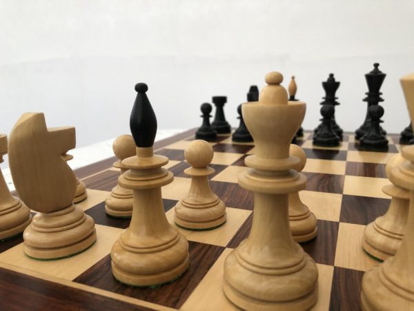 Hungarian Contrast Ebonised Chess Pieces - Image 5