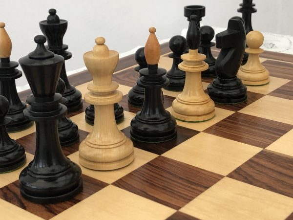 Hungarian Contrast Ebonised Chess Pieces - Image 8