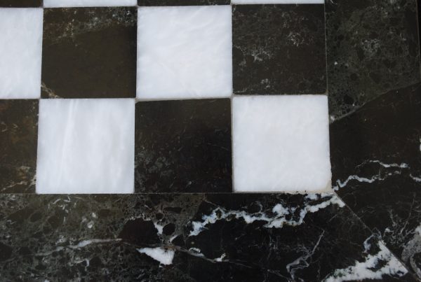 The Zebra - Black Marble and White Onyx with Marble Board - Image 3