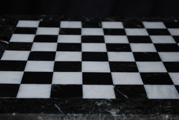The Zebra - Black Marble and White Onyx with Marble Board - Image 4