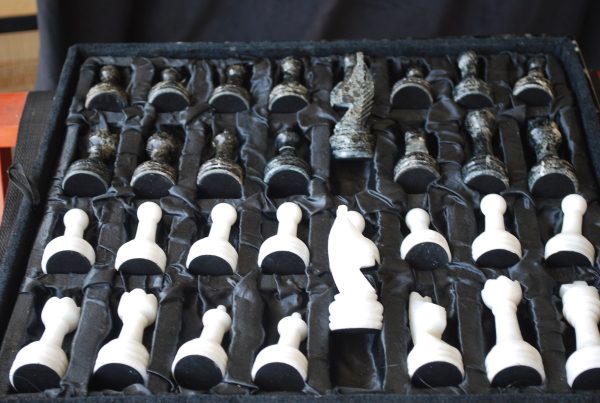 The Zebra - Black Marble and White Onyx with Marble Board - Image 5