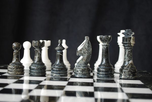 The Zebra - Black Marble and White Onyx with Marble Board - Image 8