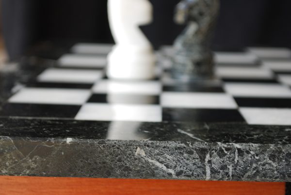 The Zebra - Black Marble and White Onyx with Marble Board - Image 9