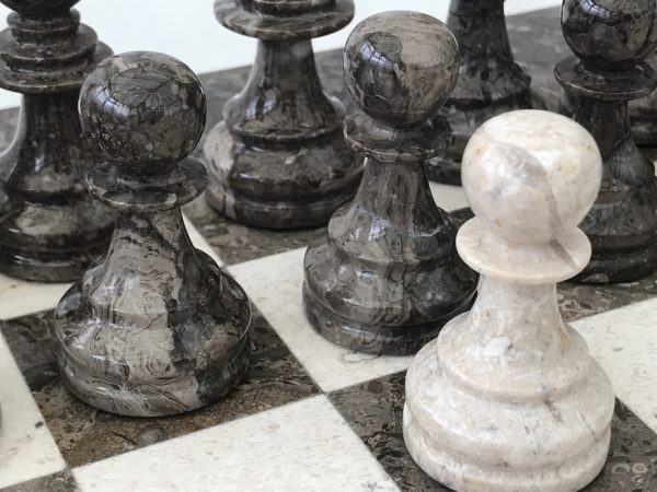 Oceanic Fossil and Marble Chess Set with Marble Board - Image 6