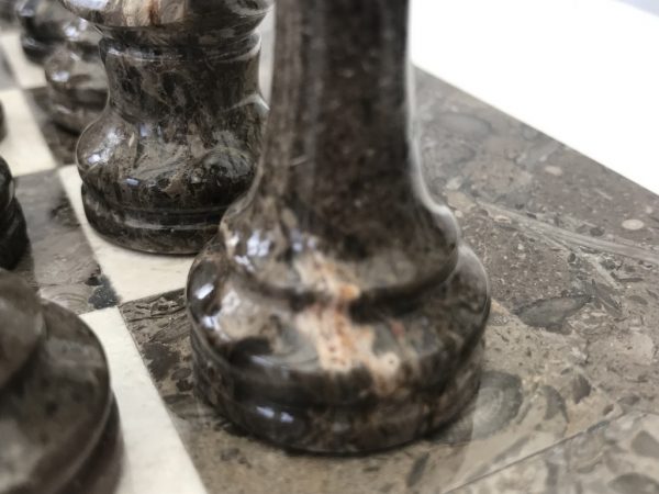 Oceanic Fossil and Marble Chess Set with Marble Board - Image 10