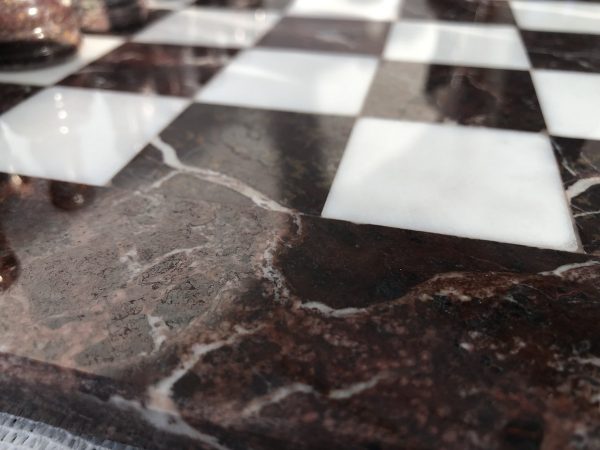 The Zebra - Red Marble and White Onyx with Marble Board - Image 7