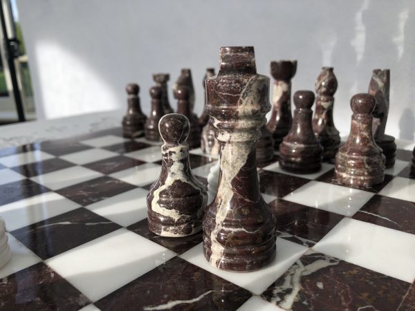 The Zebra - Red Marble and White Onyx with Marble Board - Image 9
