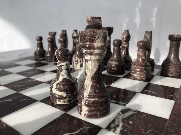 The Zebra - Red Marble and White Onyx with Marble Board - Image 10