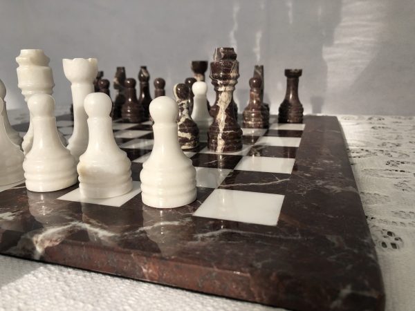 The Zebra - Red Marble and White Onyx with Marble Board - Image 11