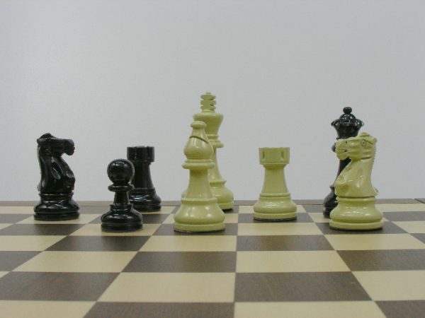 American Staunton in Deep Blue and Ivory Chess Pieces - Image 3
