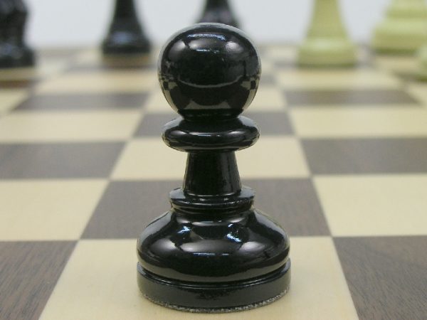 American Staunton in Deep Blue and Ivory Chess Pieces - Image 4