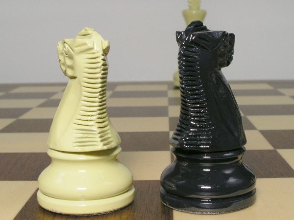 American Staunton in Deep Blue and Ivory Chess Pieces - Image 8