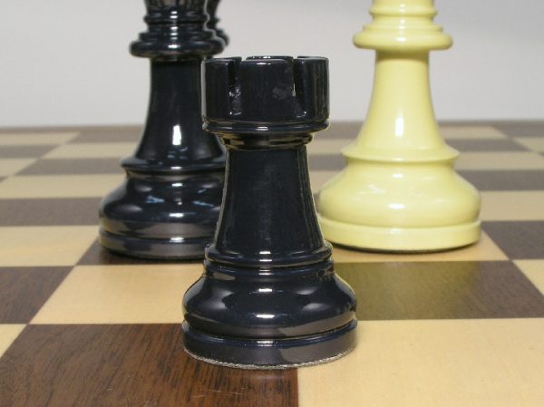 American Staunton in Deep Blue and Ivory Chess Pieces - Image 9
