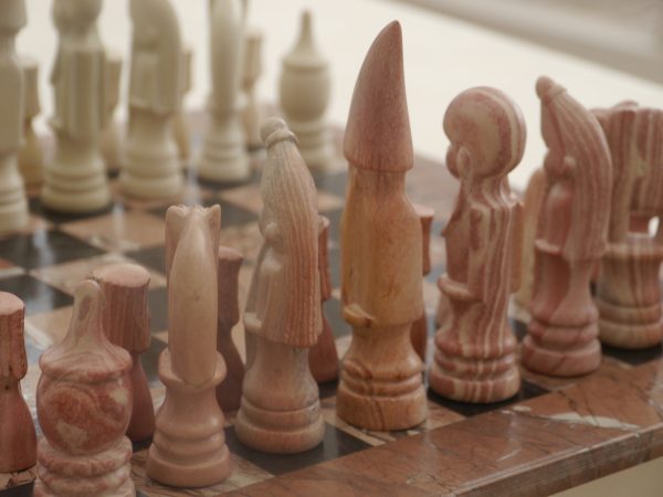 African Marble Tribal Chess Set. Marble Board Included - Image 2