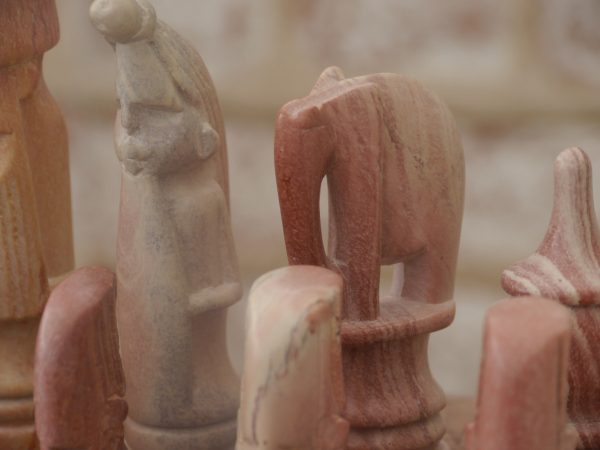 African Marble Tribal Chess Set. Marble Board Included - Image 6