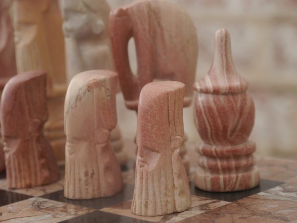 African Marble Tribal Chess Set. Marble Board Included - Image 7