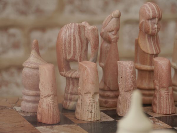 African Marble Tribal Chess Set. Marble Board Included - Image 9