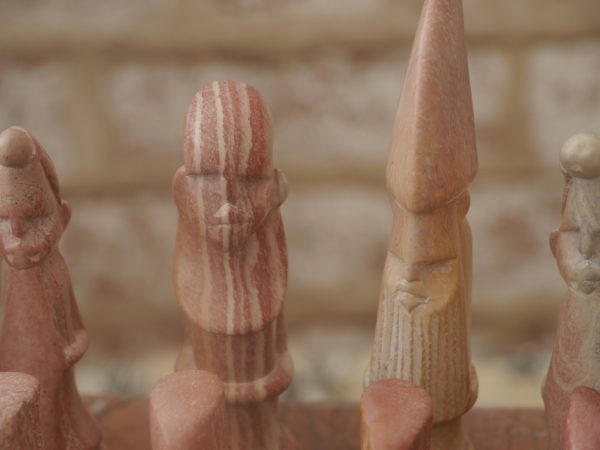 African Marble Tribal Chess Set. Marble Board Included - Image 10