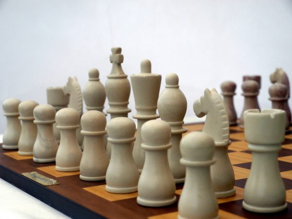 African Marble Staunton Chess Set - 5 inch King