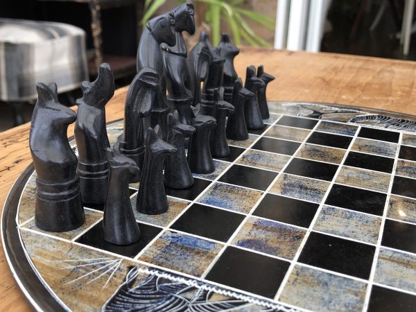 African Animals and Birds Stone Chess Set - Image 5
