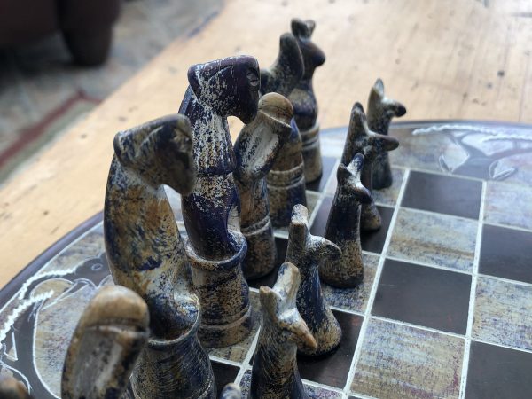 African Animals and Birds Stone Chess Set - Image 8