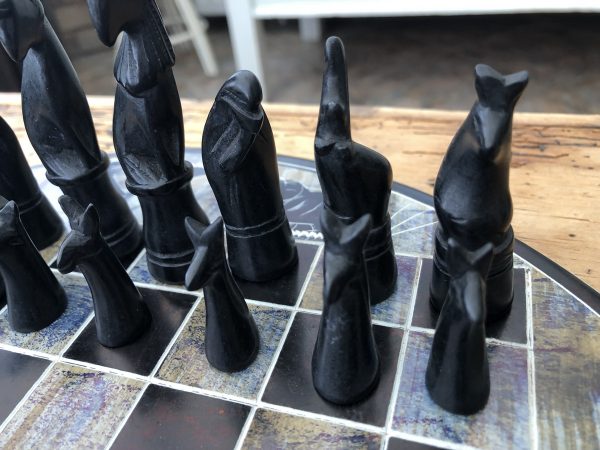 African Animals and Birds Stone Chess Set - Image 11