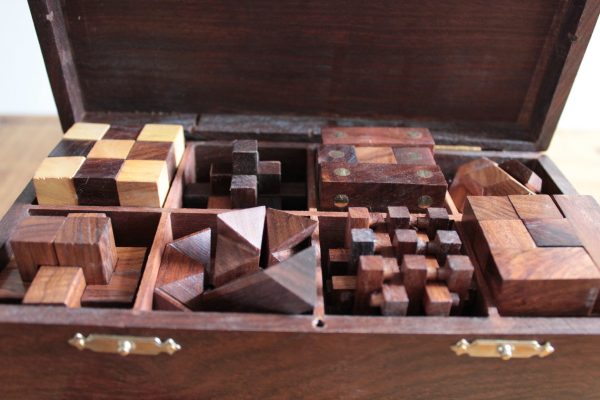 Wooden Puzzle 8 in 1 in Solid Sheesham - Image 2