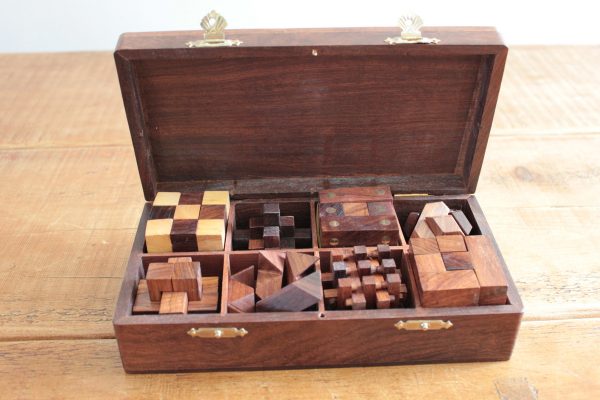 Wooden Puzzle 8 in 1 in Solid Sheesham - Image 5