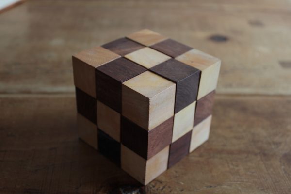Wooden Puzzle - Snake Cube in Solid Sheesham - Image 5