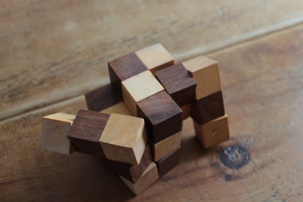Wooden Puzzle - Snake Cube in Solid Sheesham - Image 6
