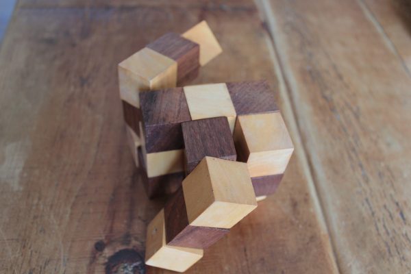 Wooden Puzzle - Snake Cube in Solid Sheesham - Image 7