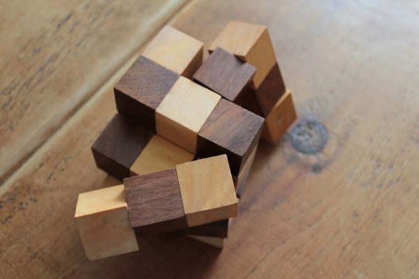Wooden Puzzle - Snake Cube in Solid Sheesham - Image 8