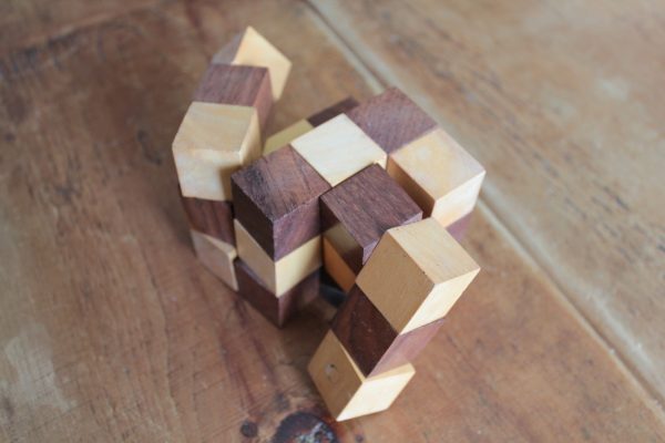 Wooden Puzzle - Snake Cube in Solid Sheesham - Image 10