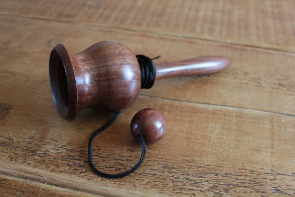 Wooden Puzzle - Cup and Ball Game in Solid Sheesham - Image 4