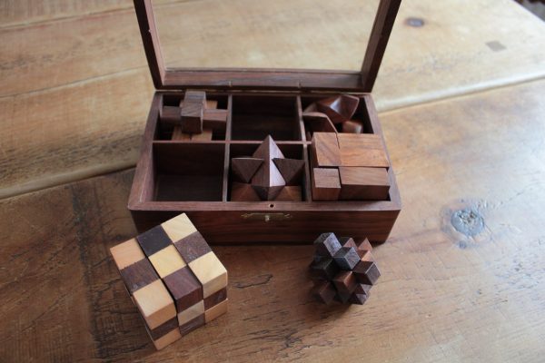 Wooden Puzzle 6 in 1 in Solid Sheesham - Image 8