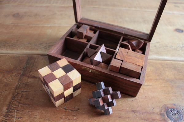 Wooden Puzzle 6 in 1 in Solid Sheesham - Image 10
