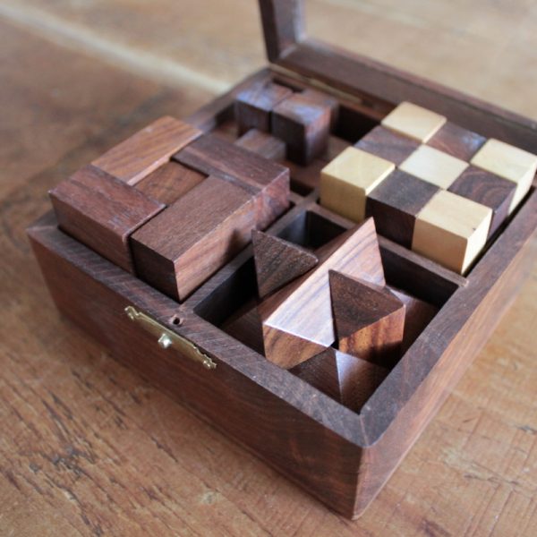 Wooden Puzzle 4 in 1 in Solid Sheesham