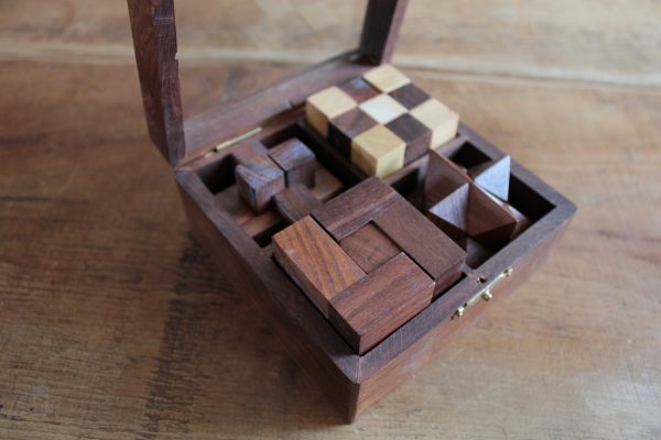 Wooden Puzzle 4 in 1 in Solid Sheesham - Image 6