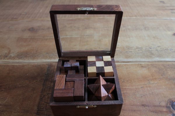 Wooden Puzzle 4 in 1 in Solid Sheesham - Image 8