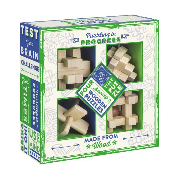 Set of Four High Quality Wooden Puzzles