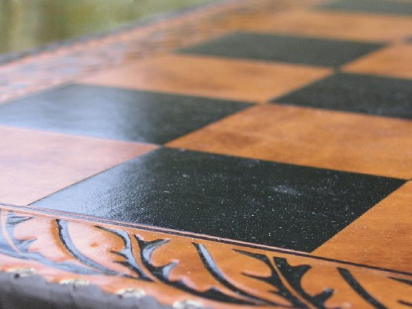 Leatherette Chess Board 2.5 inches Squares